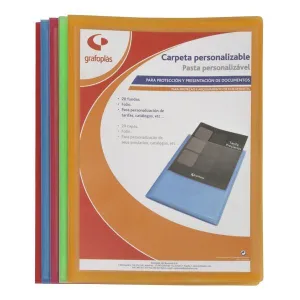 Carpeta Fundas Plastico 10 Grafoplas Folio Personalizable Verde 01431521