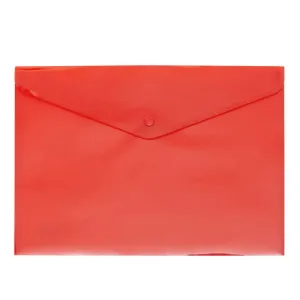 Sobre Plastico Grafoplas Broche Folio Translucido Rojo 04871251