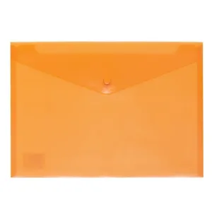 Sobre Plastico Grafoplas Broche Folio Translucido Naranja 04871252