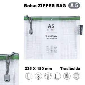 Portatodo Grafoplas Zipper Bag A5 Verde 04873620