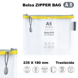 Portatodo Grafoplas Zipper Bag A5 Amarillo 04873660