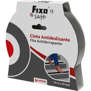 Cinta Adhesiva Antideslizante Fixo Negro 25Mmx15M 75601000