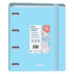 Carpebloc Dohe Plastico A4 100 Hojas 90Grs Cuadricula 5Mm Serenity Azul 51995