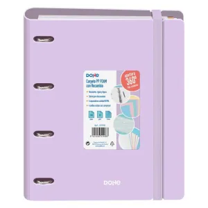 Carpebloc Dohe Plastico A4 100 Hojas 90Grs Cuadricula 5Mm Serenity Morado 51998