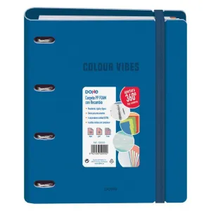Carpebloc Dohe Plastico A4 100 Hojas 90Grs Cuadricula 5Mm Vibes Azul 52000