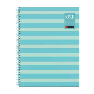 Cuaderno Miquelrius Between The Lines Espiral Tapa Dura A4 80 Hojas 90Grs Cuadriculo 5Mm Celeste Mr4513