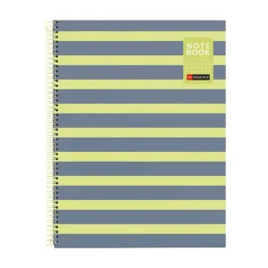 Cuaderno Miquelrius Between The Lines Espiral Tapa Dura A4 80 Hojas 90Grs Cuadriculo 5Mm Limon Mr4515