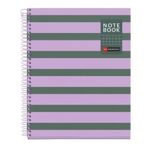 Cuaderno Miquelrius Between The Lines Espiral Tapa Dura A5 80 Hojas 90Grs Cuadriculo 5Mm Ceniza 4534