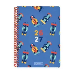 Agenda Escolar Miquelrius 26/27 Semana Vista 150X213Mm Junior Cars Mr21033