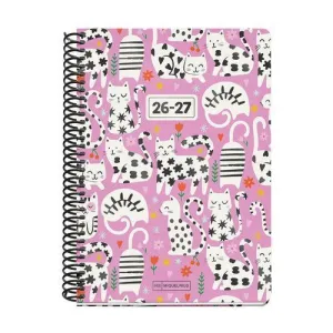 Agenda Escolar Miquelrius 26/27 Semana Vista 150X213Mm Junior Cats Mr21035
