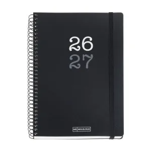Agenda Escolar Miquelrius 26/27 Semana Vista 150X213Mm College Negro Mr21075