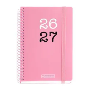 Agenda Escolar Miquelrius 26/27 Día Página 117X174Mm College Rosa Mr21186