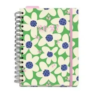 Agenda Escolar Miquelrius 26/27 Semana Vista 170X218Mm Anne Lehman Wire Green Bloom Mr21334