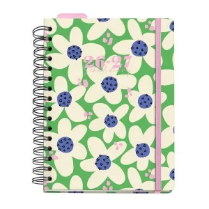 Agenda Escolar Miquelrius 26/27 Día Página 170X218Mm Anne Lehman Wire Green Bloom Mr21337