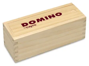 DOMINO CLASICO DE METACRILATO CAJA DE MADERA