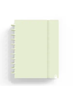 Cuaderno Discos Carchivo Ingeniox A4 80 Hojas 100Grs Cuadricula 5Mm Verde Pastel 66024121