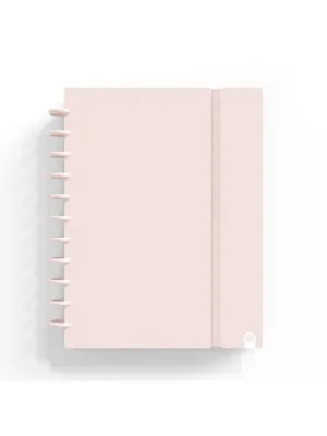 Cuaderno Discos Carchivo Ingeniox A4 80 Hojas 100Grs Cuadricula 5Mm Rosa Pastel 66024125