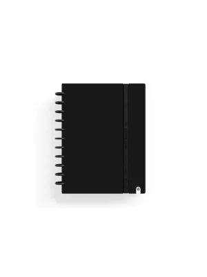 Cuaderno Discos Carchivo Ingeniox A4 80 Hojas 100Grs Cuadricula 5Mm Negro 66024106