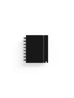 Cuaderno Discos Carchivo Ingeniox A5 80 Hojas 100Grs Cuadricula 5Mm Negro 66025106
