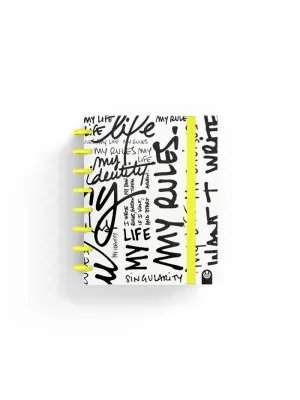 Cuaderno Discos Carchivo Ingeniox A5 80 Hojas 100Grs Cuadricula 5Mm My Life Amarillo 66017180
