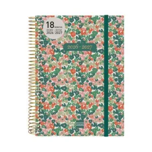 Agenda Finocam 26/27 2 Dias Pagina 155X212Mm 18 Meses Espiral E10 Daisy