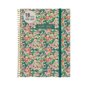 Agenda Finocam 26/27 Semana Vista 155X212Mm 18 Meses Espiral Daisy E10