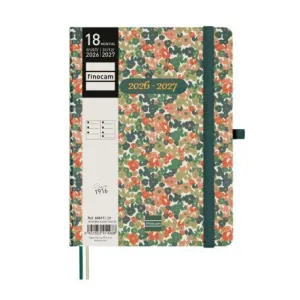Agenda Finocam 26/27 Semana Vista 140X190Mm 18 Meses Encuadernada Minimal Daisy M5