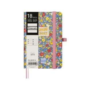 Agenda Finocam 26/27 Semana Vista 100X150Mm 18 Meses Encuadernada Minimal Girl M3
