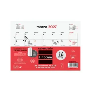 Calendario Finocam 26/27 Imantado 210X150Mm 16 Meses Neutro S