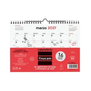 Calendario Finocam 26/27 de Pared 210X150Mm 16 Meses Neutro S