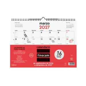 Calendario Finocam 26/27 de Pared 340X240Mm 16 Meses Neutro L