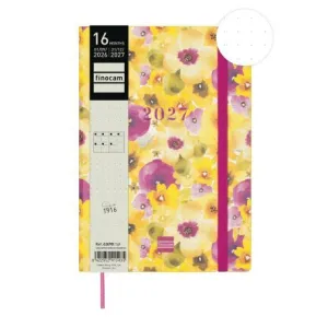 Agenda Finocam 26/27 Semana Vista 140X204Mm 16 Meses Encuadernada Dotted Bloom Y10