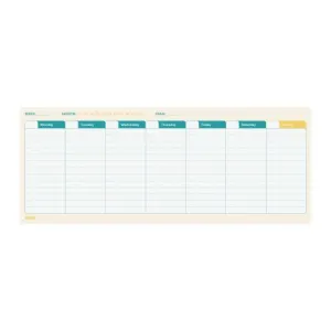 Planificador Finocam sin Fechas Semanal 290X116Mm Encolado Bari