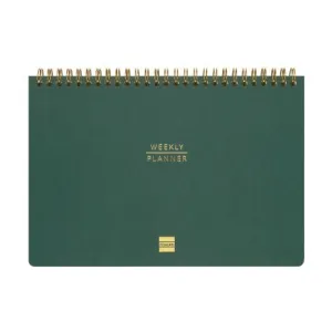 Planificador Finocam sin Fechas Semanal 240X165Mm Espiral Haiku Verde