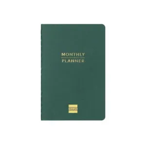 Planificador Finocam sin Fechas Mensual 100X150Mm Grapado Haiku Verde M3