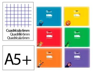 Libreta Lamela Liderpapel Tapa Blanda A5+ 32 Hojas 75Grs Cuadricula 6Mm 172025