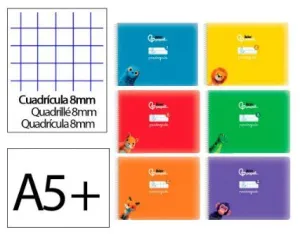Libreta Liderpapel Tapa Balnda A5+ 32 Hojas 75Grs Cuadricula 8Mm 172026