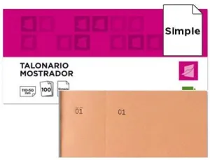 Talonario Liderpapel Mostrador 50X110Mm Naranja 21853