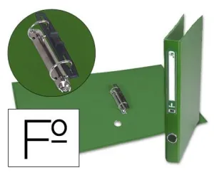 Carpeta 2 Anillas Liderpapel Folio Lomo Estrecho Verde 25074