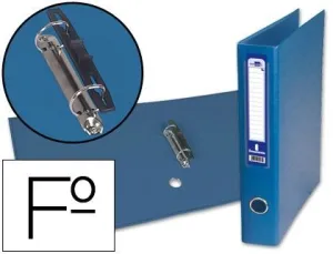 Carpeta 2 Anillas Liderpapel Folio Lomo Ancho 40Mm Azul Ay12