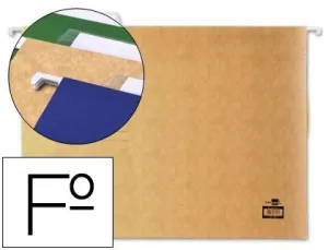 Carpeta Colgante Liderpapel Folio Kraft 26905