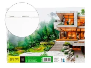 Bloc Dibujo Liderpapel Espiral Lineal A4+ 20 Hojas 130Grs