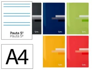 Libreta Liderpapel Scriptus Tapa Blanda A4 Montessori 5Mm Colores Surtidos 63828