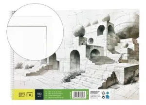 Bloc Dibujo Liderpapel Espiral Lineal A4+ 20 Hojas 180Grs 75628