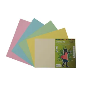 Pack 50 Cartulinas Fabrisa A3 5 Colores Pastel 16237