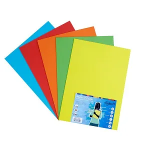 Pack 100 Hojas Papel Fabrisa A3 80Gr 5 Colores Fuertes 16249