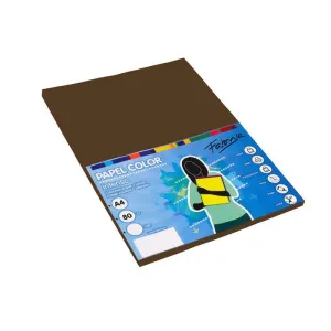 Pack 100 Hojas Papel Fabrisa A4 80Gr Marron 17107