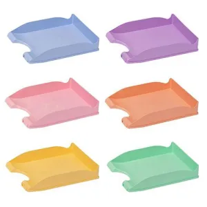 Bandeja Portadocumentos Plastico Faibo Amarillo Pastel 93-35