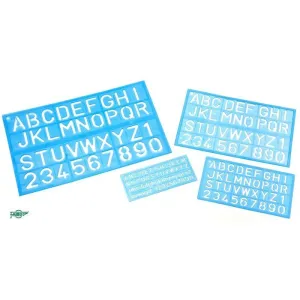 Pack 3 Plantillas Faibo Letras y Numeros 280