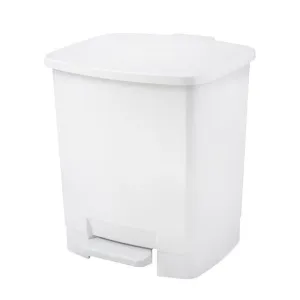 Papelera Plastico Faibo Gris Tapa de Pedal 22L 3350-08
